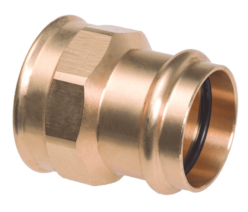 Raccord laiton droit à sertir cuivre Ø12 - femelle 1/2'' (15/21)